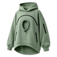 thumbnail image 3 of CCRFTGI Cat Pouch Hoodies for Women Kangaroo Pocket Dog Pouch Sweatshirts Warm Pet Carrier Pullover Animal Holder Cute Tops Mint Green S, 3 of 4
