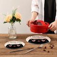 thumbnail image 6 of SKYSONIC Valentines Day Black Cat Pot Holders Trivets, 2 Pcs Heat Resistant Trivets,I Meow You Cotton Thread Weave Mats for Hot Pads Pans Pot Bowl Teapot for Kitchen Decor, 6 of 7