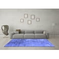thumbnail image 3 of Ahgly Company Machine Washable Indoor Rectangle Oriental Blue Industrial Area Rugs, 7' x 9', 3 of 4