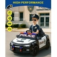 thumbnail image 4 of LIGIANT 12V Kids Ride On Police Car with Remote, Siren, Lights & Music, Electric Toy for Ages 3–6, 4 of 7