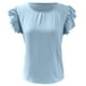 thumbnail image 5 of Camiseta de verano holgada y casual para mujer a la última: versátil, fácil de cuidar, perfecta para vaqueros y ocasiones especiales, 5 of 6