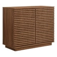 thumbnail image 1 of Render Armoire d'Appoint Cannelée à 2 Portes en Noyer, 1 of 9
