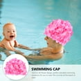 thumbnail image 3 of 1 Pce Bonnet de Bain Respirant en Forme de Fleur pour Femmes et Filles, 3 of 6