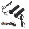 thumbnail image 1 of Funda para manillar con calefacción, 1 par de fundas para manillar con calefacción eléctrica, puños calefactados para motocicleta, multifuncionales, 1 of 9