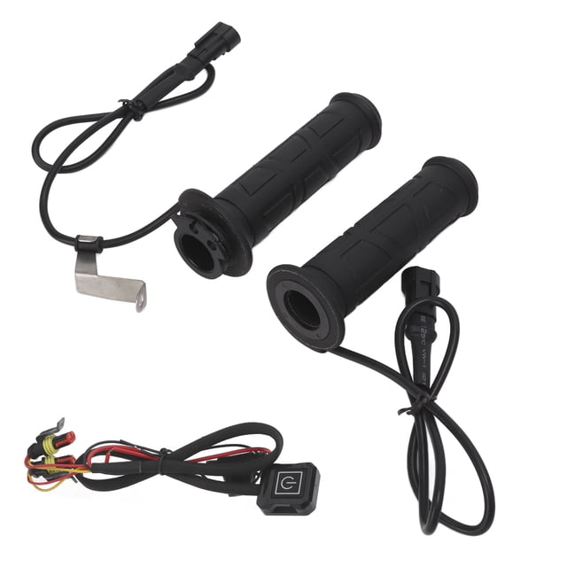 Funda para manillar con calefacción, 1 par de fundas para manillar con calefacción eléctrica, puños calefactados para motocicleta, multifuncionales