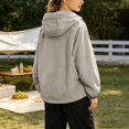 thumbnail image 5 of Hooded Sun Jacket Men Women Summer Fall Lightweight Long Sleeve Loose Casual Zip Up Sun Hoodie with Pockets Fishing Outerwear, 5 of 7