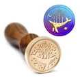 thumbnail image 6 of 1Set Whale Wax Seal Stamp Whale Forest Sealing Wax Stamp Moon Stars Planet Pattern Brass Seal Head 30mm, 6 of 9