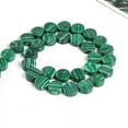 thumbnail image 5 of HOOUN 10mm Natural GemStone Round Coin Shape Loose Beads for Jewelry Making DIY 15''-Flower Greenstone, 5 of 8