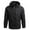 Black, variant on jjayotai Men's Winter Hooded Jacket, Water-Resistant, Insulated Men's Thin Jacket Casual Sports Windbreaker Hooded Jacket