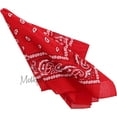 thumbnail image 2 of Motique Accessories Extra Large Paisley Bandana -27x27 inches - Set of 4 (Navy & Red), 2 of 6