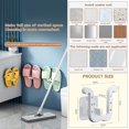 thumbnail image 2 of 3 piezas de perchero para zapatillas de baño, zapatero multifuncional, para colgar en la pared, sin taladrar, zapatero plegable autoadhesivo, 2 of 5
