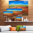 thumbnail image 3 of Paysage Acrylique avec Fleurs Rouges - Art Mural Floral Extra Grand, 3 of 4