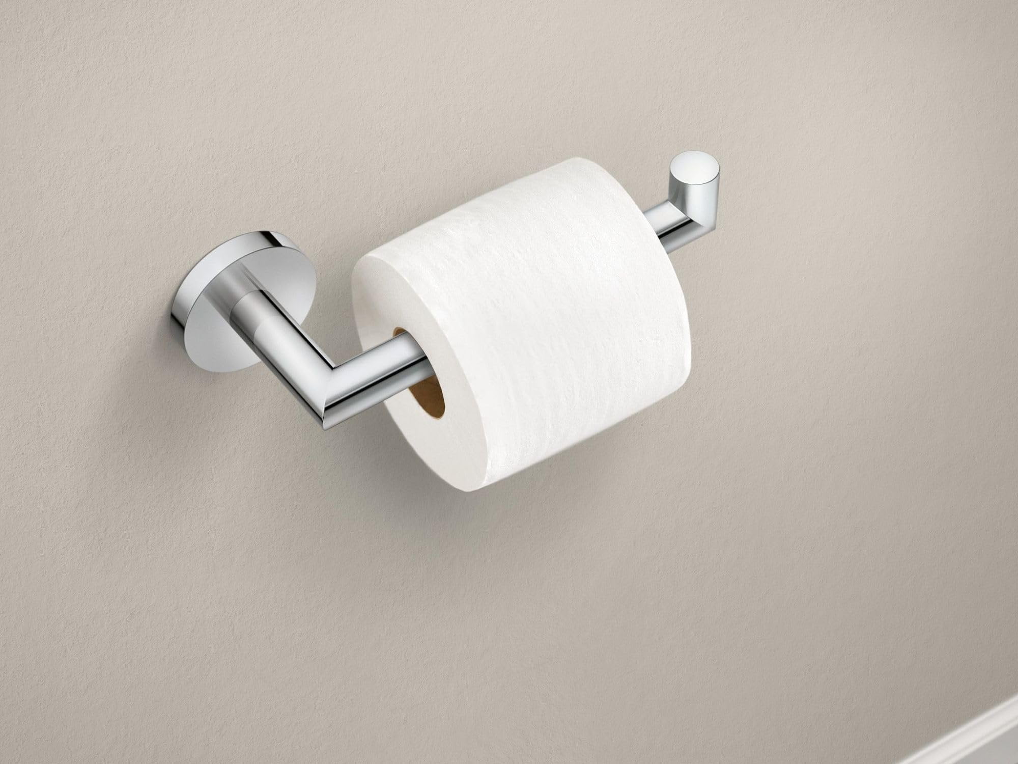 Moen Y5709CH Arlys Wall Mounted Euro Toilet Paper Holder - Chrome