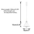 thumbnail image 2 of KAYYELAMP Set of Three J-Type Track Light Adjustable Cord Dimming Timing Pendant Black Metal Shade Matt Nickel E26 Base Vintage Design for Kitchen Bar Loft(No Track), 2 of 7