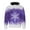 Purple, variant on Casual Men's Purple 3D Print Hooded Sweatshirt - Size 3XL for Comfortable Wear