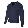 thumbnail image 2 of Jerzees Adult NuBlend Full Zip Hooded Sweatshirt, S, J Navy, 2 of 2