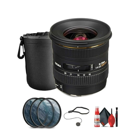 Sigma 10-20mm f/4-5.6 EX DC J Autofocus Lens for Pentax Digital Cameras Bundle