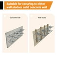 thumbnail image 6 of eShelf 2-Pack Wall Shelf Steel Garage Shelving Storage Rack 12" by 72" (1x6 ft) Black, 6 of 9