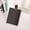 Black, variant on QuanTara Brushed Pattern Clipboard, Foldable Plastic Clipboard with Dual Clips & Pen Slot, Portable A4 Board (12.8" x 9.6")