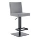 thumbnail image 1 of Taburete de bar Armen Living Legacy, contemporáneo, giratorio, gris y negro, 1 of 9