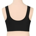 thumbnail image 4 of Bras for Women,Elderly Plus Size Front Closure Bra Wireless Support Comfort Soft Seamless Thin Camisole Top,Sports Bras for Women,Black,90E, 4 of 9