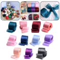 thumbnail image 3 of SPRING 50 Yards Chiffon Mesh Bright Silk Pleated Ribbon Bow Bouquet Package Yarn Ribbon Burgundy, 3 of 8