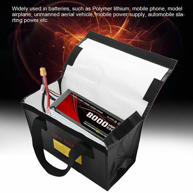 Lipo Charging Bag,Explosionproof Lipo Battery Safe Explosionproof Bag Explosionproof Battery Bag Smooth Operation