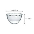 thumbnail image 2 of AURARMLET Set of 2 Round Glass Oatmeal Bowls 8.5x8.5x3.9 cm Clear Glass Cereal Soup Bowls, 2 of 8