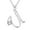 U, variant on CILENON Fashion Women Gift 26 English Letter Name Chain Pendant Necklaces Jewelry (H,One Size)