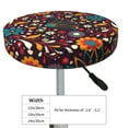 thumbnail image 2 of Goofa Colorful Mexican2 Printed Stool Covers Round, Waterproof Round Bar Stool Covers Anti-Slip Round Bar Stool Seat Cover with Elastic Bands Durable -13 inch, 2 of 7