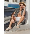 thumbnail image 3 of COOFANDY Mens Summer Shirts Floral Hawaiian Shirts Short Sleeve Casual Beach Wear Clothing, 3 of 6