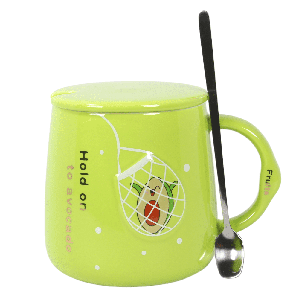 Bruntmor Ceramic Tea Infuser Mug With Stainless Steel Infuser 16 Oz Green 