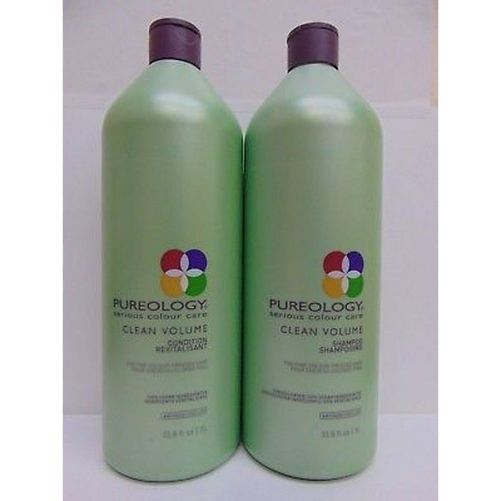 Pureology Pureology Clean Volume Shampoo And Conditioner Liter Duo