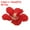 Red, variant on Uxcell 0.98" Artificial Cherry Blossom Flower Heads, 50 Pack Silk Cherry Blossom Fake Heads for DIY Craft, Rose Pink