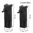 thumbnail image 3 of Aquarium Internal Filter Quiet Low Water Level Filters for Turtles Frogs Newt, 3 of 16