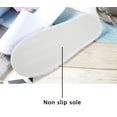 thumbnail image 4 of 6 Pairs Disposable House Slippers for Guests, Velvet Closed Toe Disposable Slippers Bulk Slipper Pack for Hotel, Spa, Travel, Shoeless Home, White Non-Slip Slippers(10.6*4.1IN), 4 of 6