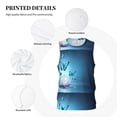 thumbnail image 6 of Easygdp Butterflies And Waterlily In Water Men's Mesh Basketball Jersey Quick Drying Sleeveless Shirts Fitted Muscle Tank Tops Sport Round Neck T-Shirt - Small, 6 of 9