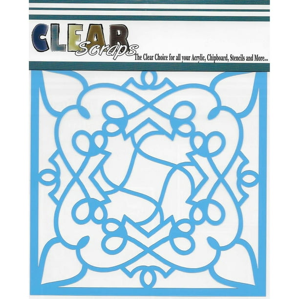 Clear Scraps Pochoirs 6" X6"-Boisson