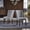Light Grey, variant on iNSPIRE Q Wingston Modern Espresso Finish Heathered Weave Parson Chair, Light Grey (Set of 2)
