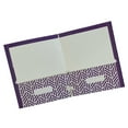 thumbnail image 7 of Purple Back to School Folders 2 Pocket Portfolios Paisley Floral Cheetah Set of 3 Designer Patterns Laminated, 7 of 7