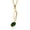 Chrome Diopside, variant on Music Eighth Note Jewelry Pendant Necklace Gift for Women By Keren Hanan | 18K Yellow Gold Plated Silver | Black Onyx | 0.50 Cttw | December Birthstone | Oval 6X4MM | with 18 inch Silver Chain