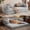 Gray, variant on 78.8" Convertible Sofa Bed, Corduroy Pull Out Couch with Storage Pocket, Folding Futon Sofa Bed, No Assembly Boneless Couch Bed Sleeper Sofa for Living Room Bedroom,Grey