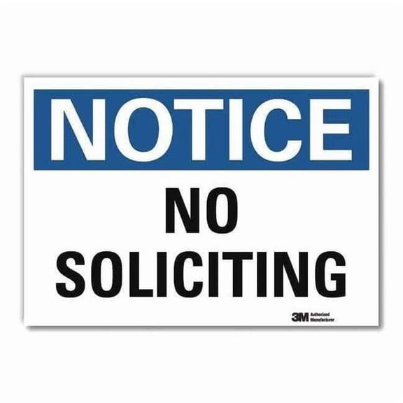 Lyle Notice Sign,7inx10in,Reflective Sheeting U5-1413-RD_10X7