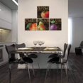 thumbnail image 2 of Fruits Wall Art for Kitchen Apple Peach Pear Plum Wall Decor Retro Food Canvas Pictures Abstract Framed Artwork Print Painting for Dining Room Home Walls Decoration 16''''x16'''' x 4Pcs, 2 of 6
