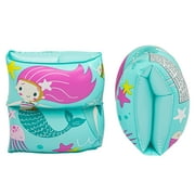 Bluescape Mermaid Inflatable Printed Kids Armbands for Swimming and Floating, Ages 3 to 6, Unisex
