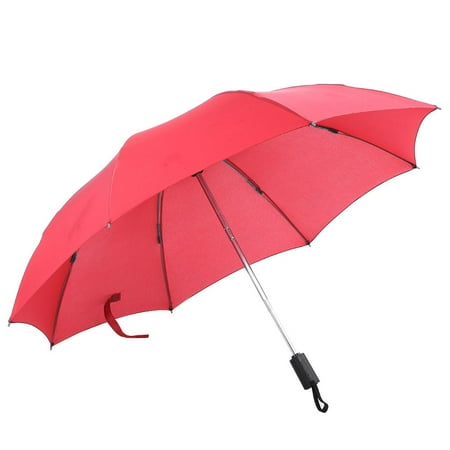 HERCHR Auto Open Outdoor Lightweight Waterproof Windproof Folding Umbrella for Women and Men, Red Foldable Umbrella, Auto Open Umbrella