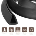 thumbnail image 6 of Uxcell 7/16" x 15/32" x 9.8ft Rubber U Channel Edge Trim Flat Type Fit for 7.5-8mm Edge, Black, 6 of 6