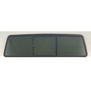 Rear Sliding Window Glass 3 Panel Manual Back Slider (Gasket Included) Compatible with Ford F-Series Pickup Super Duty F100 F150 F250 F250HD F350 F600 F700 F800 1973-1996 Models