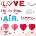 thumbnail image 2 of 97Pcs Valentine's Day Love is in The Air Bulletin Board Decoration Set Heart Hot Air Balloons Honeycomb Trim Borders Clouds Cutouts Party Supplies Classroom School Chalkboard Wall Decoration, 2 of 6