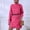 Pink, variant on Babysbule Dresses For Women Ladies Fashion Pullover Turtleneck Solid Long Sleeve Jumper Sweater Casual Knitted Mini Dress